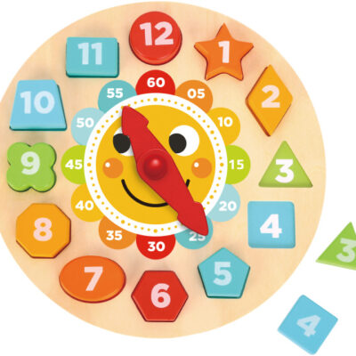 Educational toys Puzzle horloge Jouet éducatif en bois 13 pièces - Tooky Toy