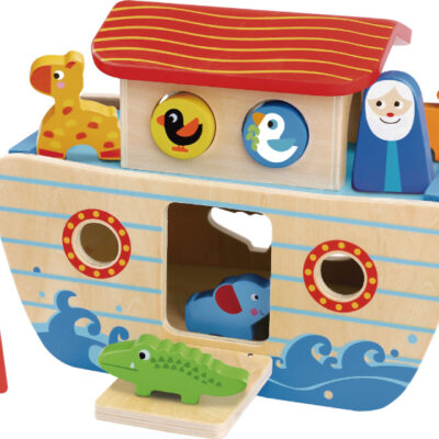 Educational toys Noah's Ark Formes en bois Bateau 24 mois 18 pièces - Tooky Toy