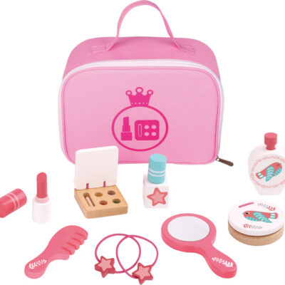 Toy make-up Jeu de maquillage en bois rose 11 pièces - Tooky Toy