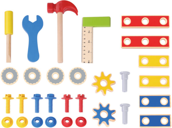 Toy workbenches Jouet éducatif en bois Établi 31 pièces - Tooky Toy – Image 3