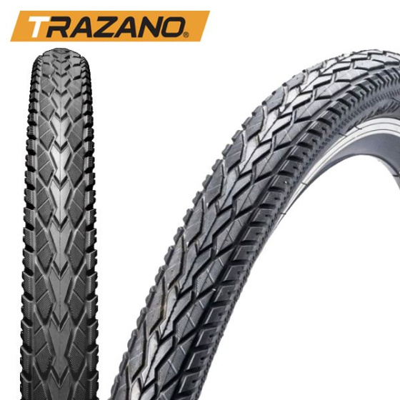 Pneux 28 Inch Pneu extérieur Reflection 28 x 1 5/8 x 1 3/8 (37-622) Noir - Trazano – Image 2