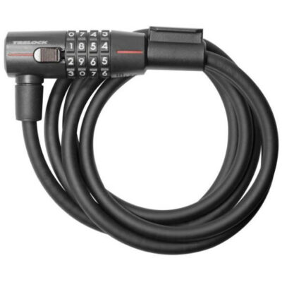 Locks SK415 Serrure à câble spiralé Code 180/15mm Noir - Trelock