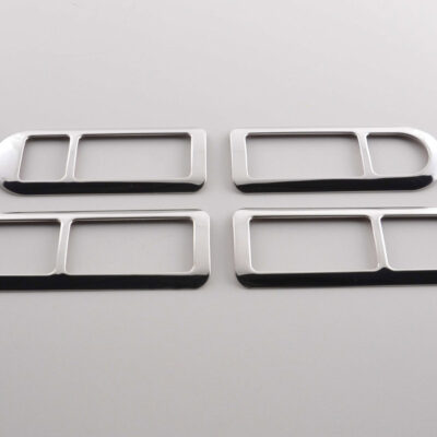 Cadre de poignée de porte chromé intérieur VW Polo (type 9N) 01-05, acier inoxydable -