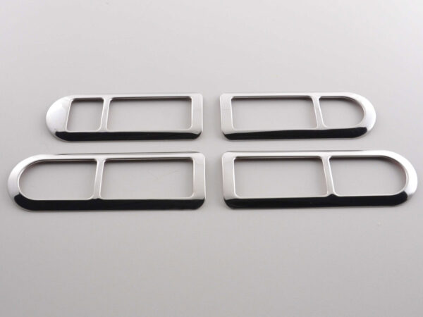 Cadre de poignée de porte chromé intérieur VW Polo (type 9N) 01-05, acier inoxydable -