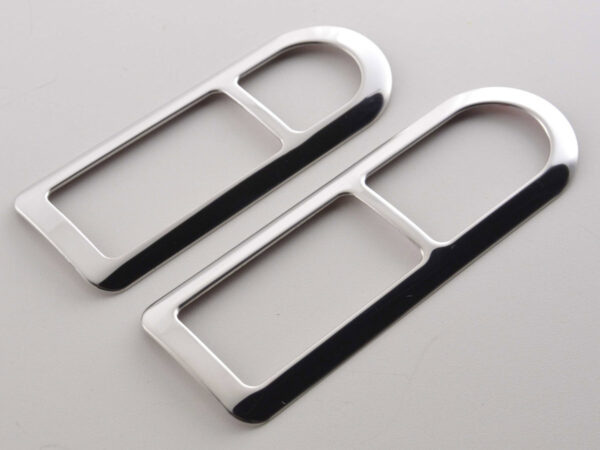 Cadre de poignée de porte chromé intérieur VW Polo (type 9N) 01-05, acier inoxydable - – Image 3