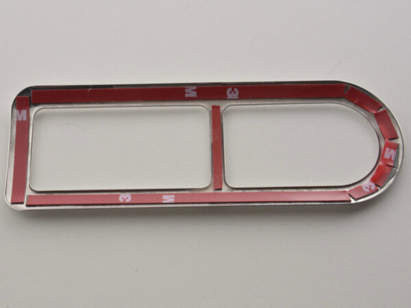 Cadre de poignée de porte chromé intérieur VW Polo (type 9N) 01-05, acier inoxydable - – Image 5