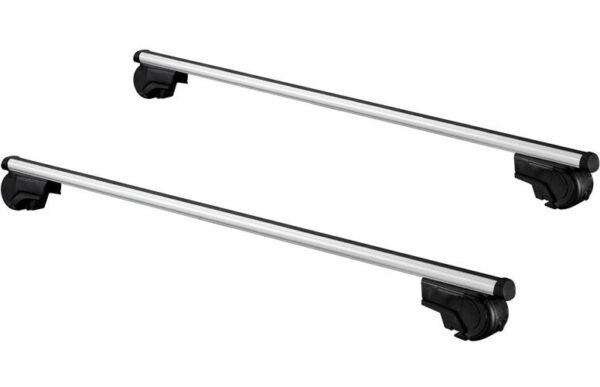Supports toits kit porte-bagages de toit 124 cm aluminium argent argenté - Twinny Load