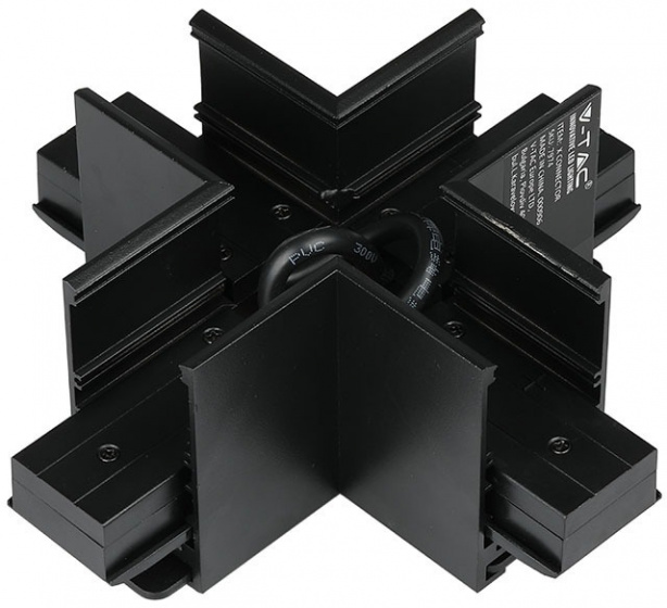 Accessoires d'éclairage ferroviaire rails magnétiques transversaux IP20 acier noir - V-TAC – Image 4
