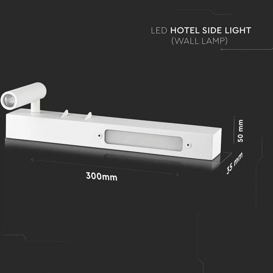 Appliques murales lampe murale VT-2953 led 30 cm 9W 3000K 680lm blanc - V-TAC – Image 10
