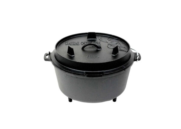 Casseroles Four hollandais en fonte avec pieds pour l'extérieur 8 L - Valhal – Image 3