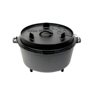 Casseroles Four hollandais en fonte avec pieds pour l'extérieur 8 L - Valhal