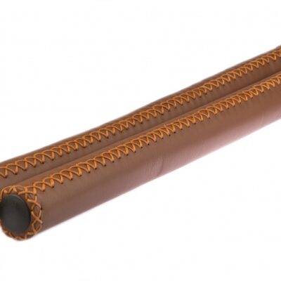 Volants courbe Cover poignées du guidon cuir 40 cm Ø2 cm marron par jeu - Velo