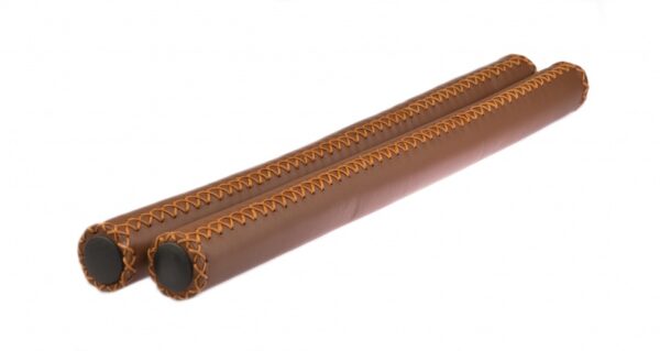Volants courbe Cover poignées du guidon cuir 40 cm Ø2 cm marron par jeu - Velo