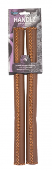 Volants courbe Cover poignées du guidon cuir 40 cm Ø2 cm marron par jeu - Velo – Image 3