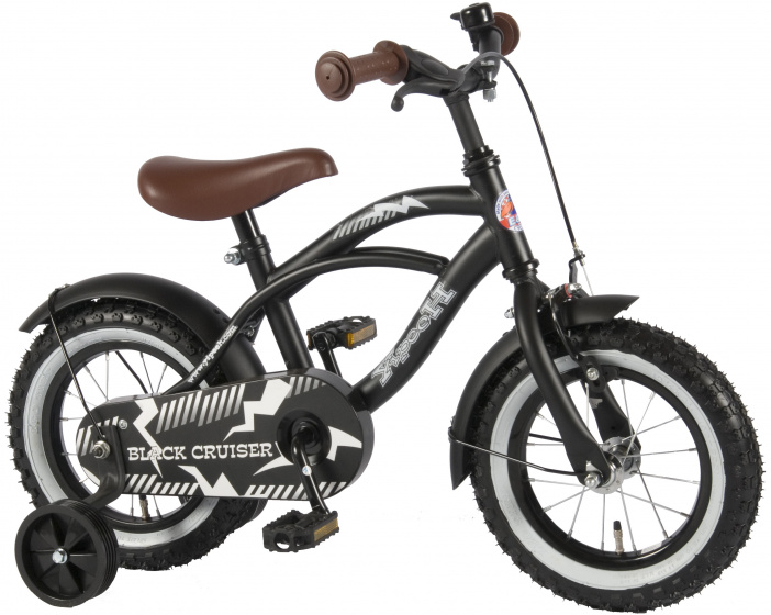 Children bikes Black Cruiser 12 Pouces 21,5 cm Garçon Frein à rétropédalage Noir - Volare – Image 14