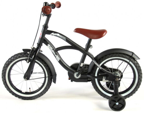 Children bikes Black Cruiser 14 Pouces 25 cm Garçon Frein à rétropédalage Noir mat - Volare – Image 18