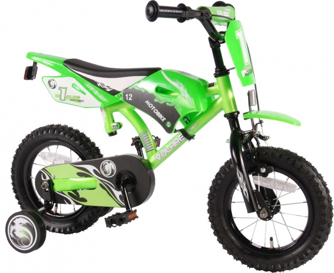 Children bikes Motobike 12 Pouces 21,5 cm Garçon Frein à rétropédalage Vert - Volare – Image 4