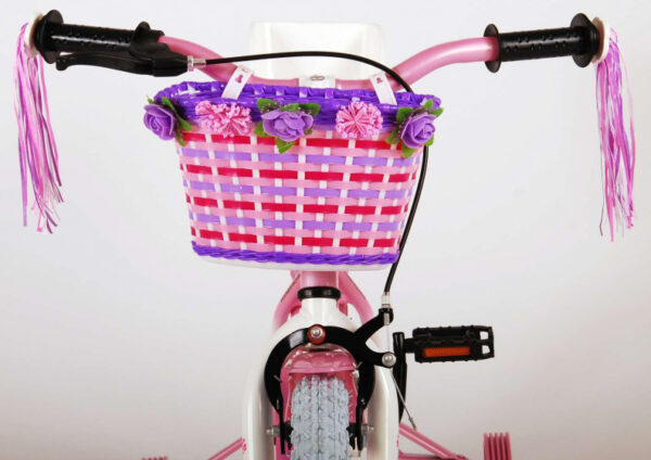 Children bikes Rose 14 Pouces 23,5 cm Fille Frein à rétropédalage Blanc/Rose - Volare – Image 3