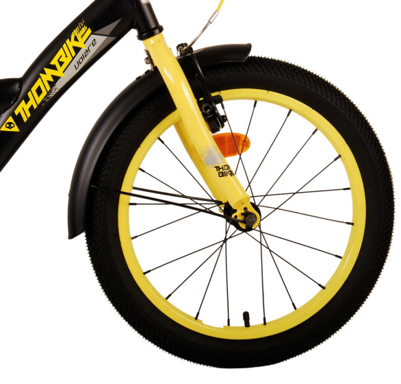 Children bikes Thombike 18 Pouces 24 cm Garçon Frein à rétropédalage Noir/Jaune - Volare – Image 13