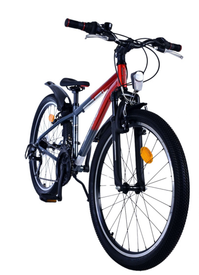 Children bikes XC Race 24 Pouces 26,5 cm Garçon 21SP V-Brake Rouge/Gris - Volare – Image 4