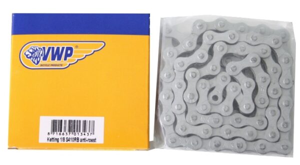 Chaînes S410RB Chaîne 1/2 X 1/8 1 Vitesse Antirouille Argent - VWP