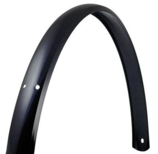 Garde-boue Boue Arriere 26-28 Pouces Acier Shiny Black - VWP