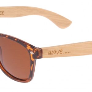 Lunettes de soleil lunettes de soleil bambou Taka unisexe clair/brun - Wave Hawaii