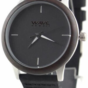 Montres montre Citizen Miyota ladies 4 cm bois/cuir noir - Wave Hawaii