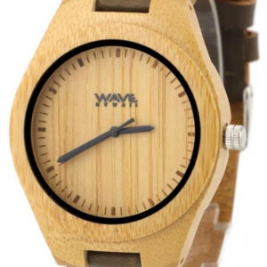Montres montre Citizen Miyota hommes 4,5 cm bambou marron - Wave Hawaii