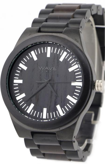Montres montre Citizen Miyota hommes 4,5 cm bois/acier noir - Wave Hawaii – Image 2