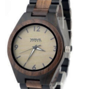 Montres montre Walnut hommes 4 cm bois/cuir marron - Wave Hawaii