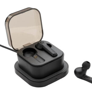 Bouchons d'oreilles sans fil bouchons d'oreilles et chargeur TWS bluetooth ABS noir - XD Collection