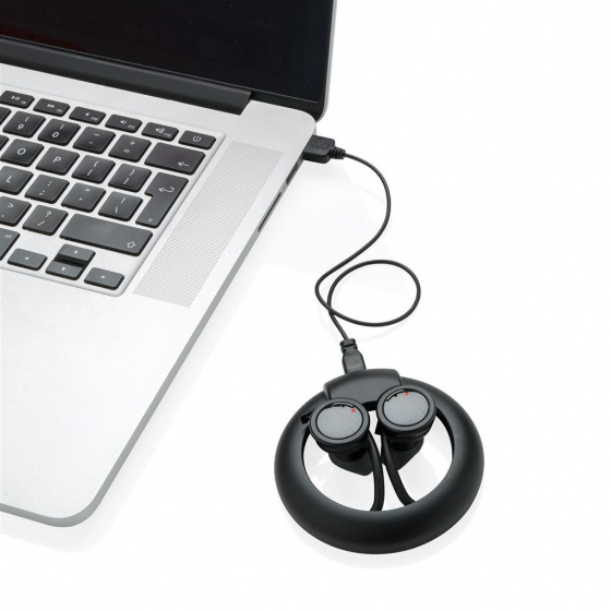 Bouchons d'oreilles sans fil écouteur True bluetooth 8,3 cm ABS noir 3 pièces - XD Collection – Image 4
