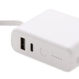 Powerbanks banque d'alimentation avec chargeur sans fil 7,2 cm ABS blanc - XD Collection