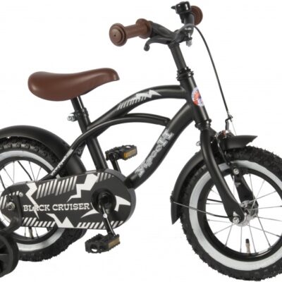 Children bikes Black Cruiser 14 Pouces 25 cm Garçon Frein à rétropédalage Noir mat - Volare