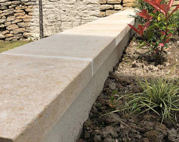 Couvertines en pierre  -  100 x 30 x 6  - VENDU PAR 3 - Lanvignes Doré-Jaune – Image 3