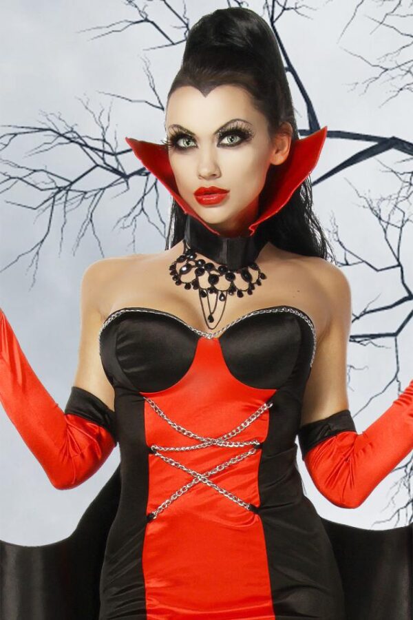 Costume de Vampire - noir/rouge - 2XL-Atixo – Image 4