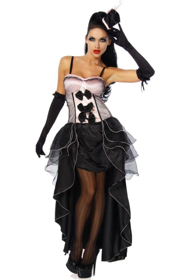 Costume de Cabaret - rose/noir - 2XL-Atixo