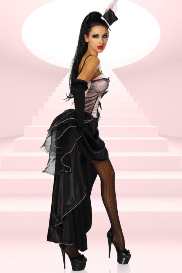 Costume de Cabaret - rose/noir - 2XL-Atixo – Image 3
