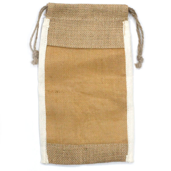 Pochette en Jute Lavée Grande - 26x15cm- Vendu par 1