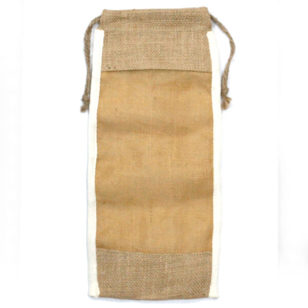Pochette Longue en Jute Lavée - 35x15cm- Vendu par 1