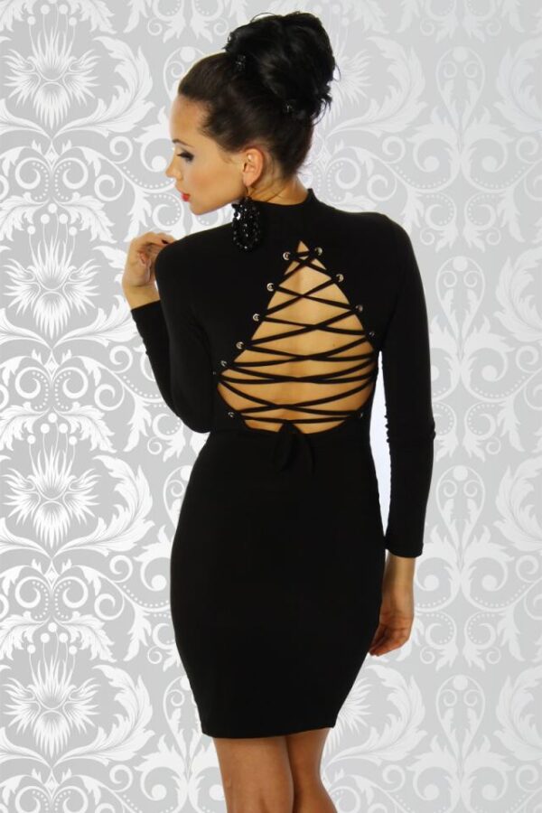 Robe avec Laçage - noir - XS-Atixo – Image 3
