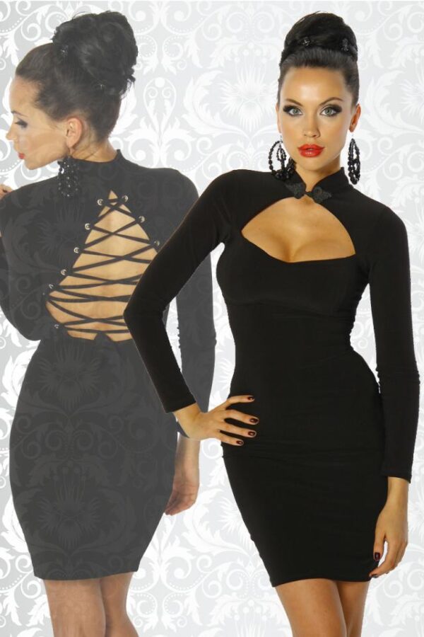 Robe avec Laçage - noir - XS-Atixo – Image 4