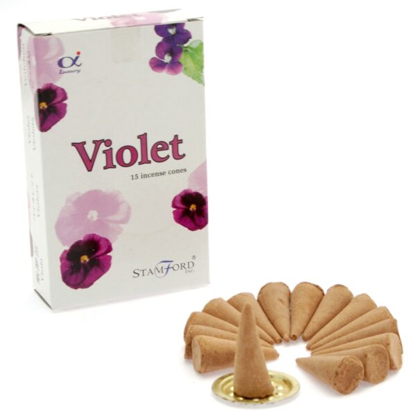 Cônes d'encens Violette- Vendu par 1
