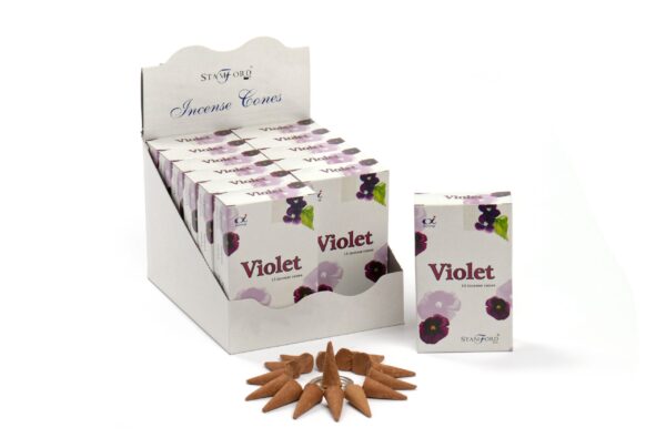 Cônes d'encens Violette- Vendu par 1 – Image 2