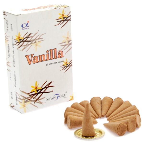 Cônes d'encens vanille- Vendu par 1