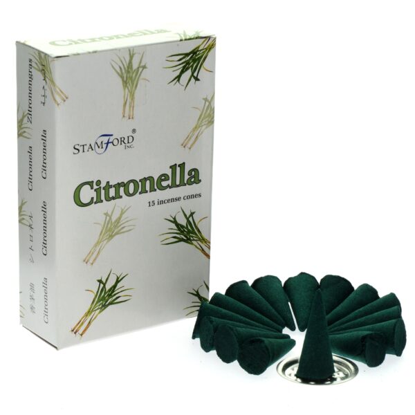 Cônes d'encens à la citronnelle- Vendu par 1
