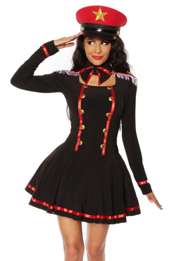 Costume Marine - noir/rouge/blanc - M-Atixo