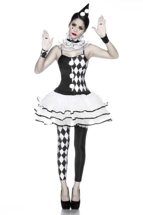 Déguisement Arlequin - noir/blanc - L-Mask Paradise – Image 2