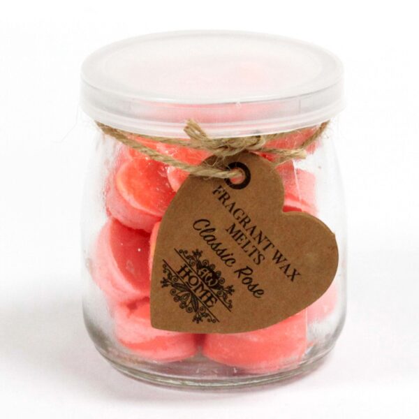 Pot fondant à la cire de soja - Rose classique- Vendu par 1